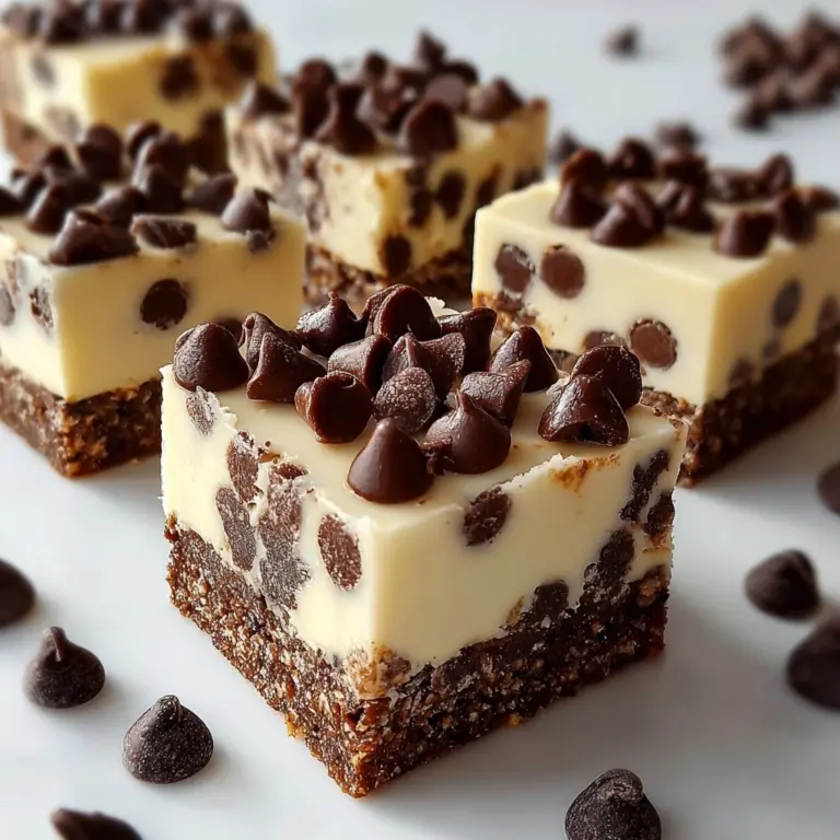 Chocolate Chip Cheesecake Bars Recipe