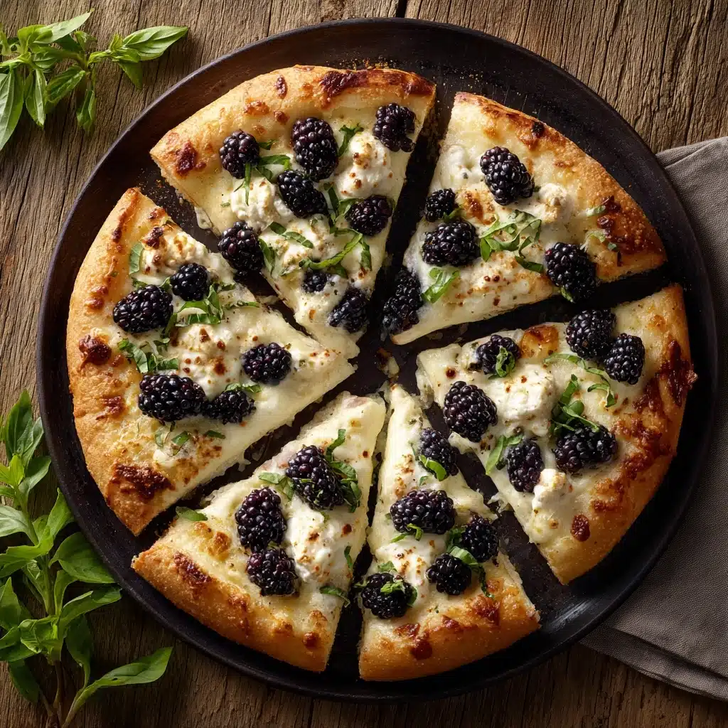 Blackberry Basil Ricotta Pizza Recipe - Recipe Image