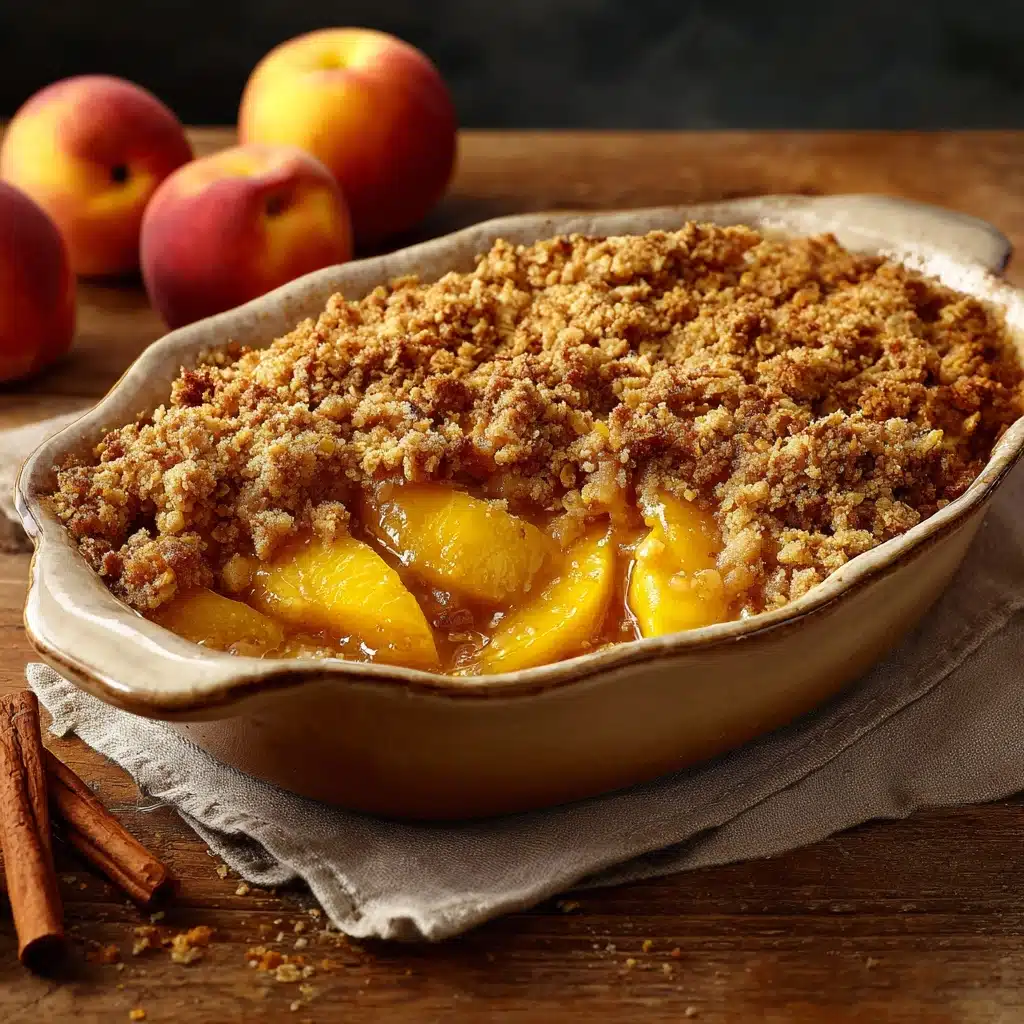 Easy Peach Crisp With Oats – Just Like Grandma’s Recipe - Recipe Image