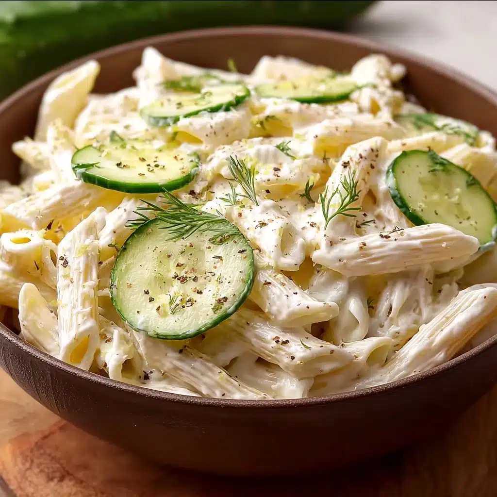 Healthy Cucumber Pasta Salad Recipe - Recipe Image