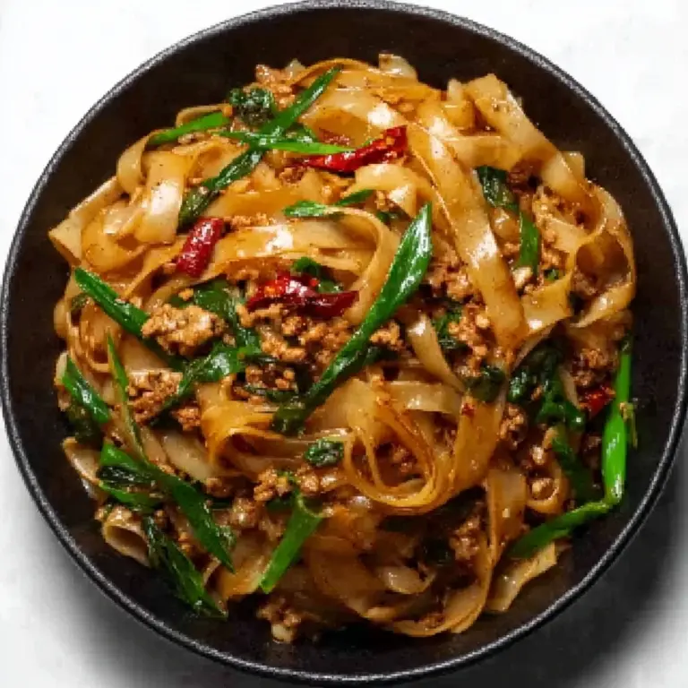 Street Style Thai Drunken Noodles Recipe