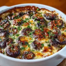Cheesy Mushroom Casserole Recipe