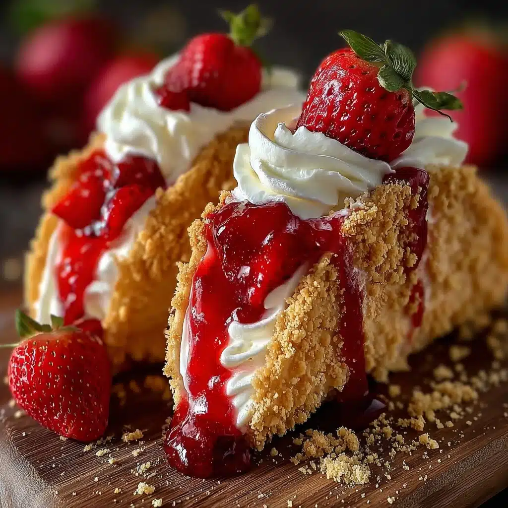 Strawberry Crunch Cheesecake Tacos Recipe - Recipe Image