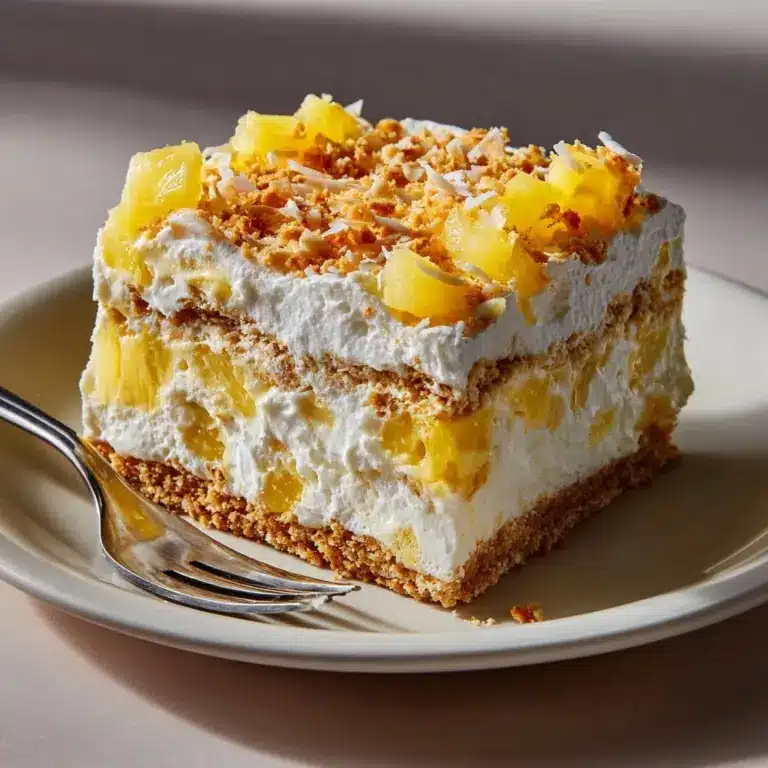 No-Bake Pineapple Cream Dessert Recipe