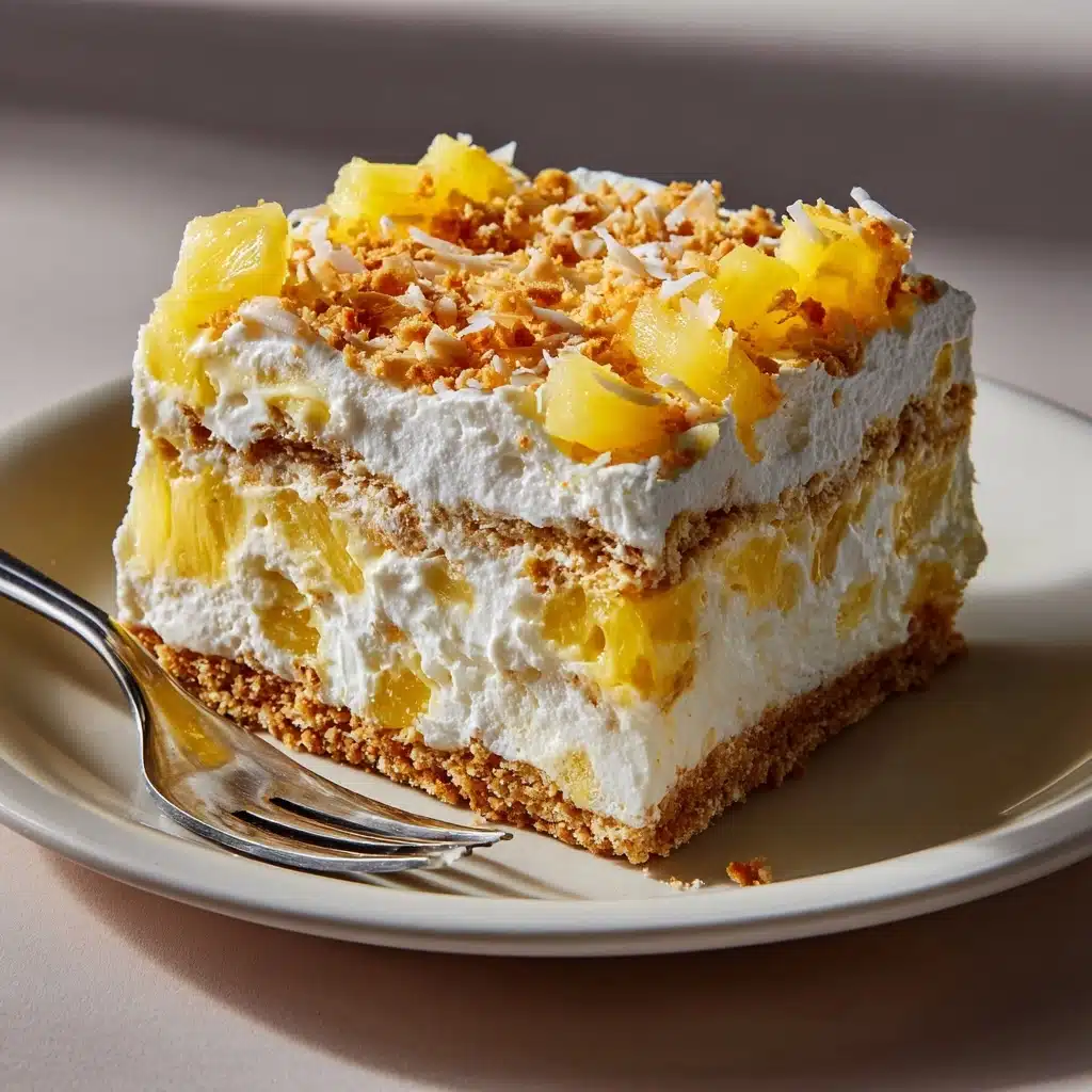 No-Bake Pineapple Cream Dessert Recipe - Recipe Image