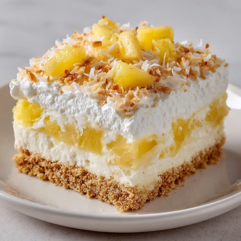 No-Bake Pineapple Cream Dessert Recipe - Recipe Image