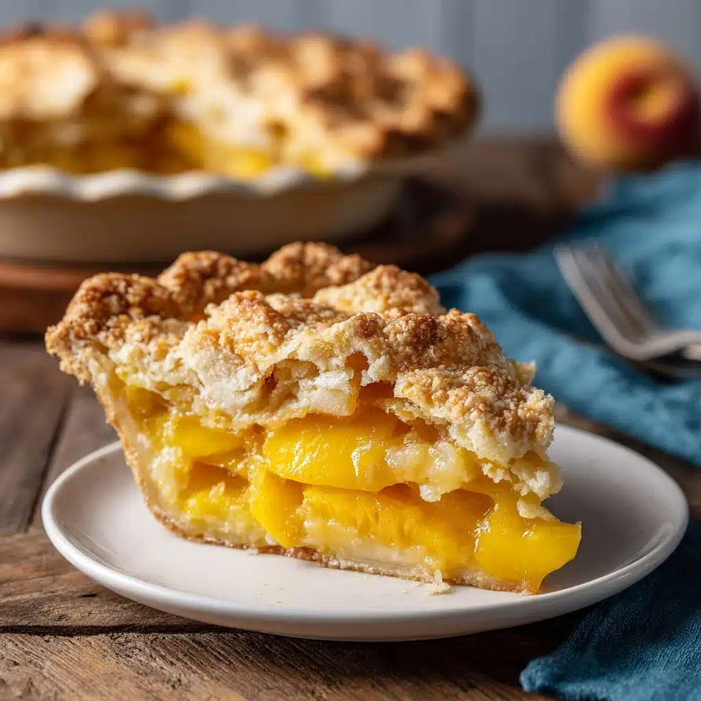 Fresh Peach Pie: 6 Cups of Amazing Summer Magic Recipe - Recipe Image