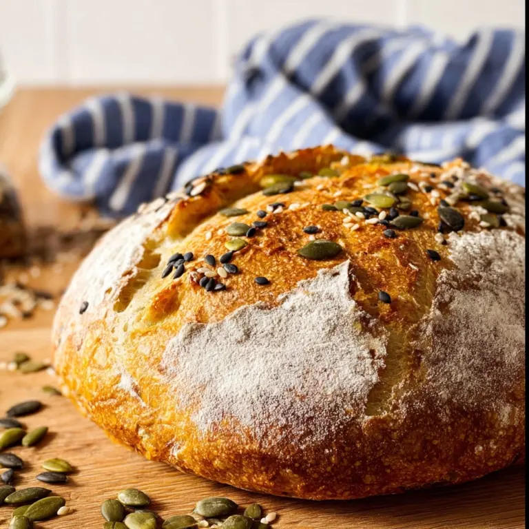 Pumpkin No Knead Bread Recipe
