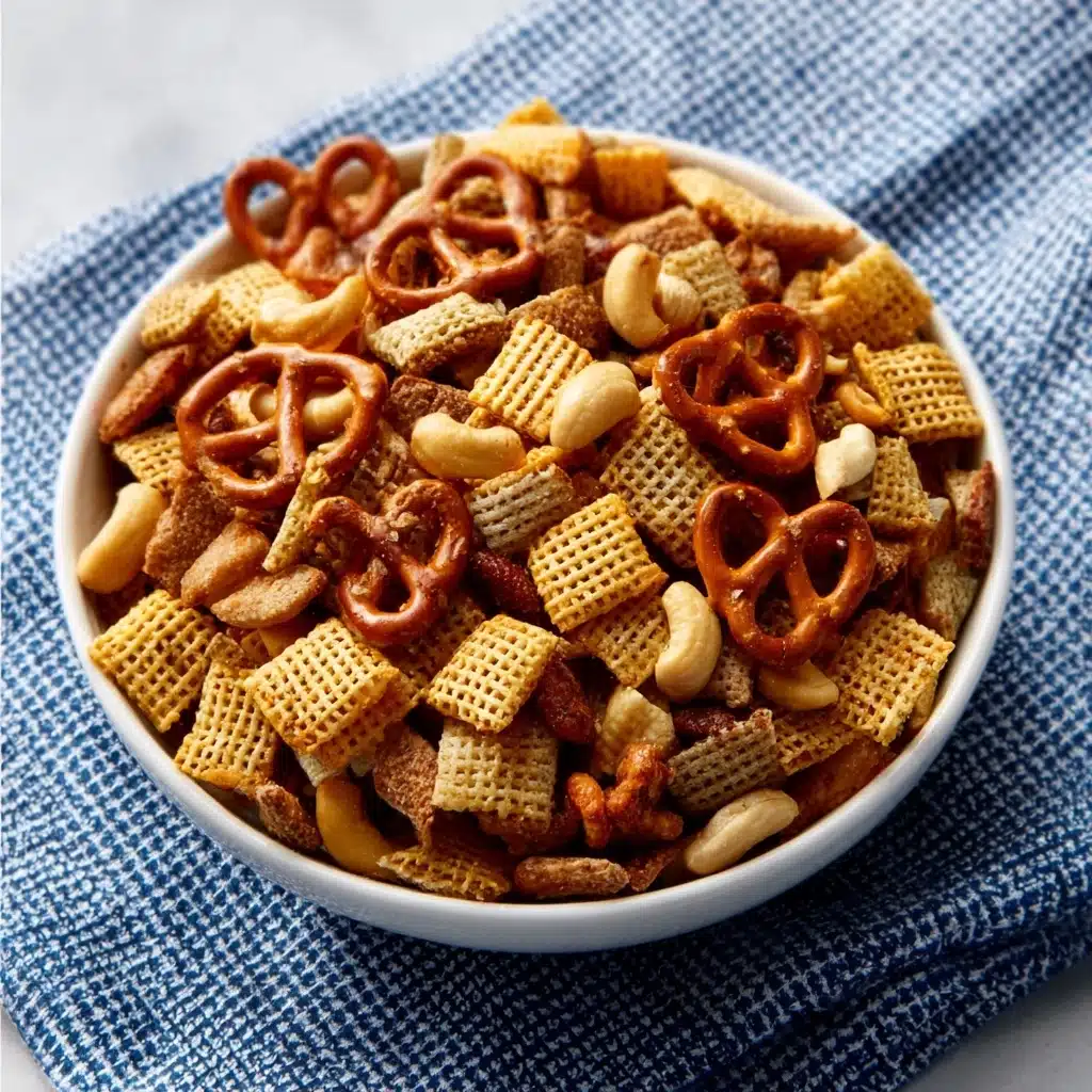 Original Homemade Chex Party Mix Recipe - Recipe Image