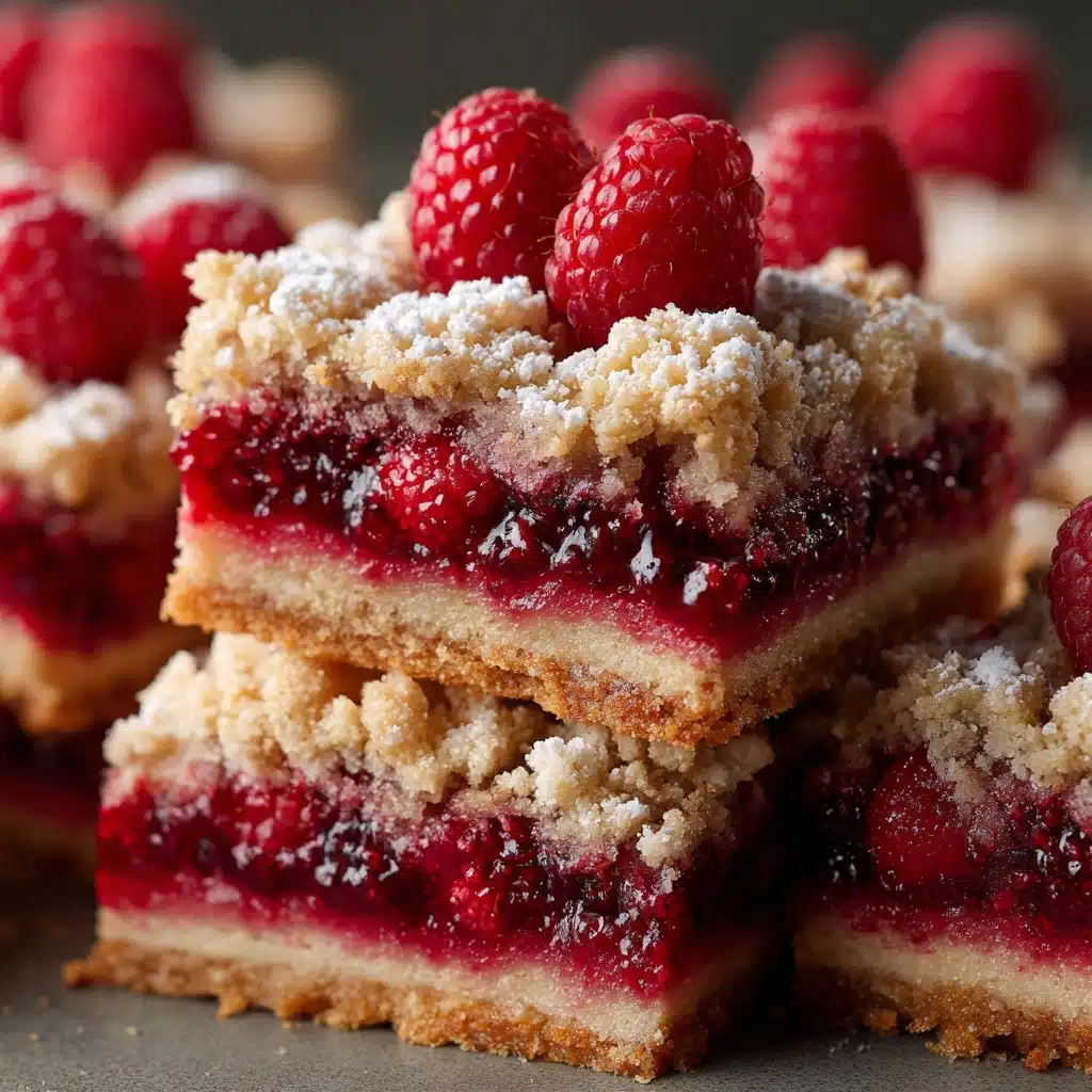 Five Ingredient Raspberry Shortbread Bars Recipe - Recipe Image