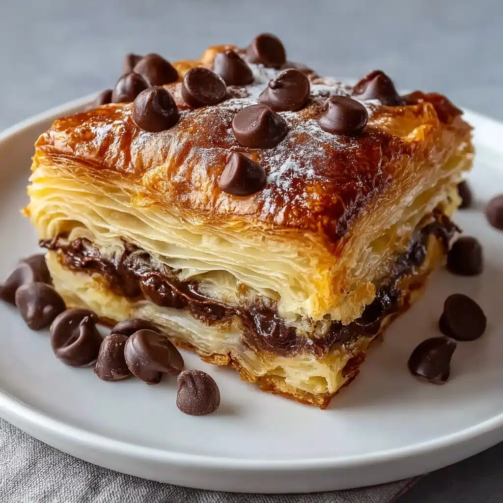 Decadent Chocolate Croissant Breakfast Bake Recipe - Recipe Image