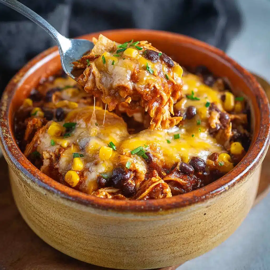 Crockpot Chicken Enchiladas Casserole Recipe - Recipe Image
