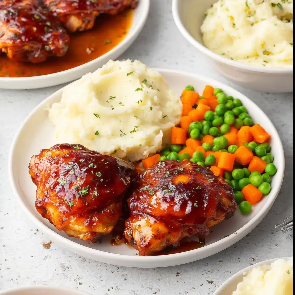 Slow Cooker BBQ Chicken Thighs Recipe - Recipe Image