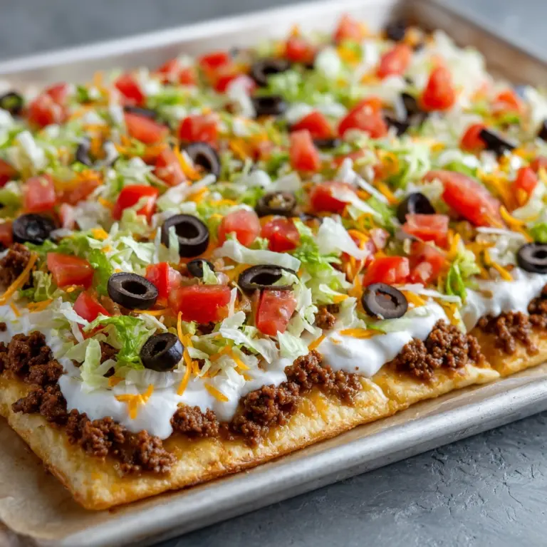 Taco Pizza Appetzier Recipe
