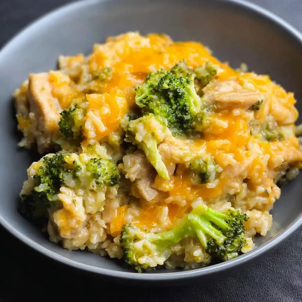 Cheesy Broccoli Chicken and Rice Casserole Recipe - Recipe Image