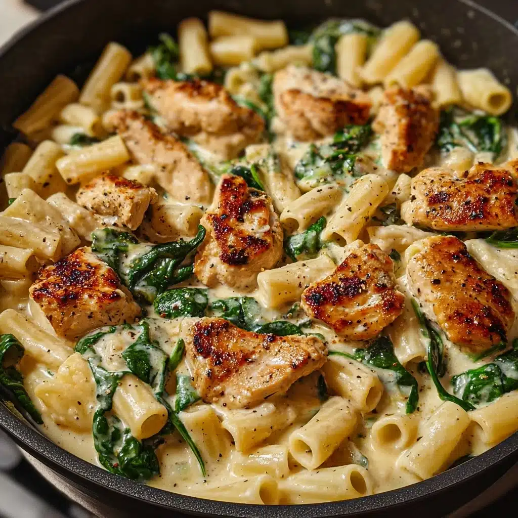 Healthy Garlic Parmesan Chicken Pasta Recipe - Recipe Image