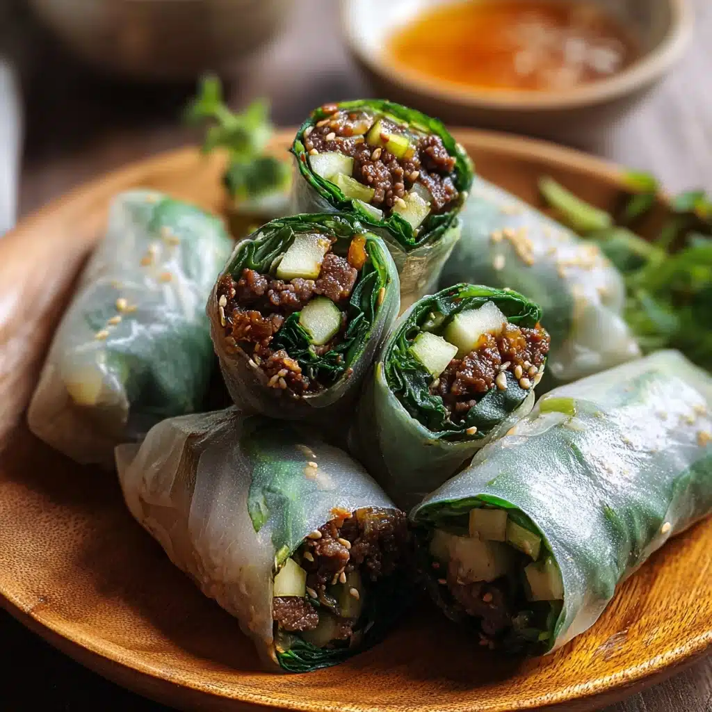 Thai Basil Beef Rolls Recipe - Recipe Image