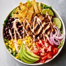 Spicy Southwest Salad (with Spicy Ranch Dressing) Recipe