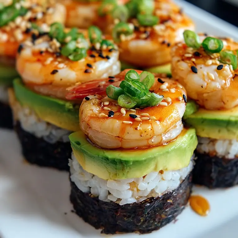 SPICY SHRIMP SUSHI STACKS Recipe
