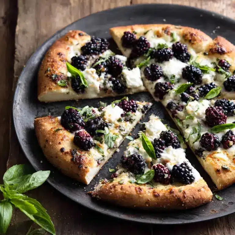 Blackberry Basil Ricotta Pizza Recipe
