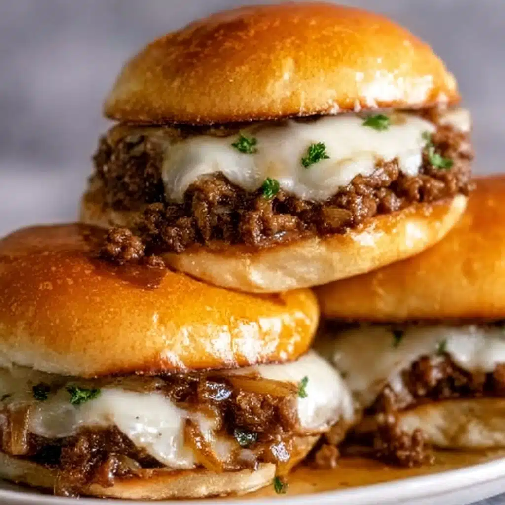 Irresistible French Onion Beef Sloppy Joes Recipe - Recipe Image