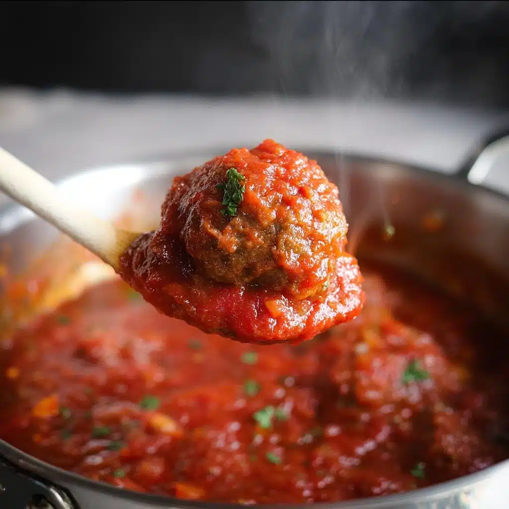 Traditional Italian Meatballs & Sauce Recipe