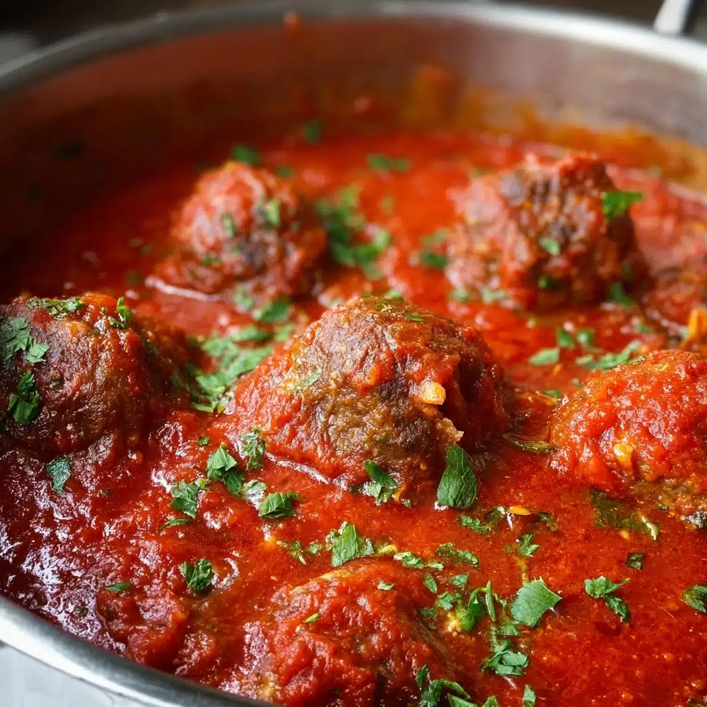 Traditional Italian Meatballs & Sauce Recipe - Recipe Image
