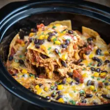 Crockpot Chicken Enchiladas Casserole Recipe