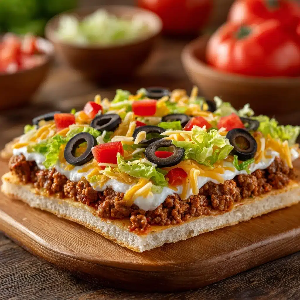 Taco Pizza Appetzier Recipe - Recipe Image