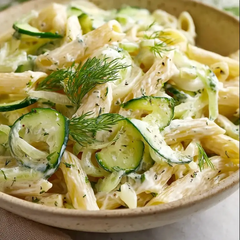 Healthy Cucumber Pasta Salad Recipe