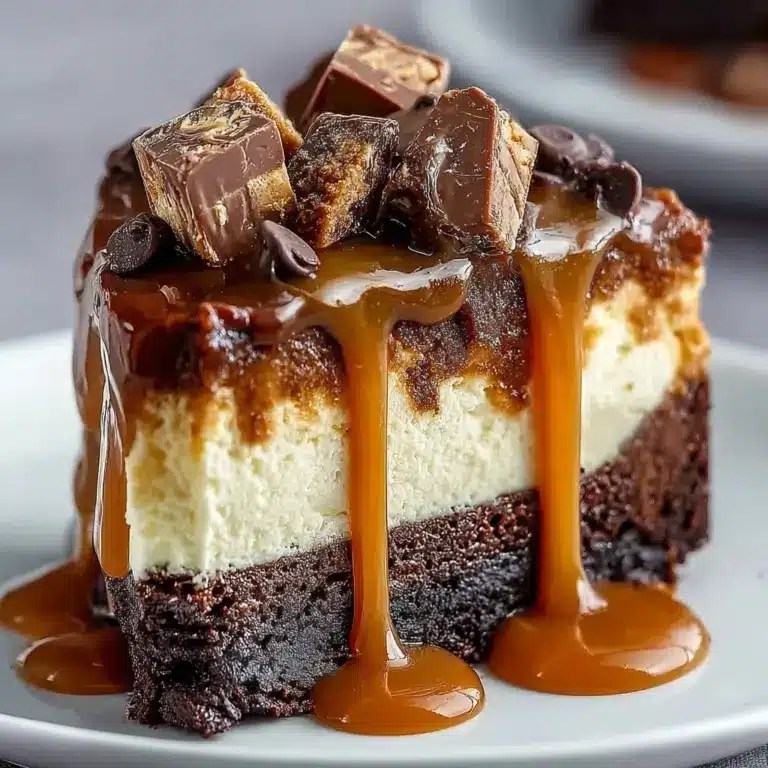 Caramel Brownie Cheesecake Recipe