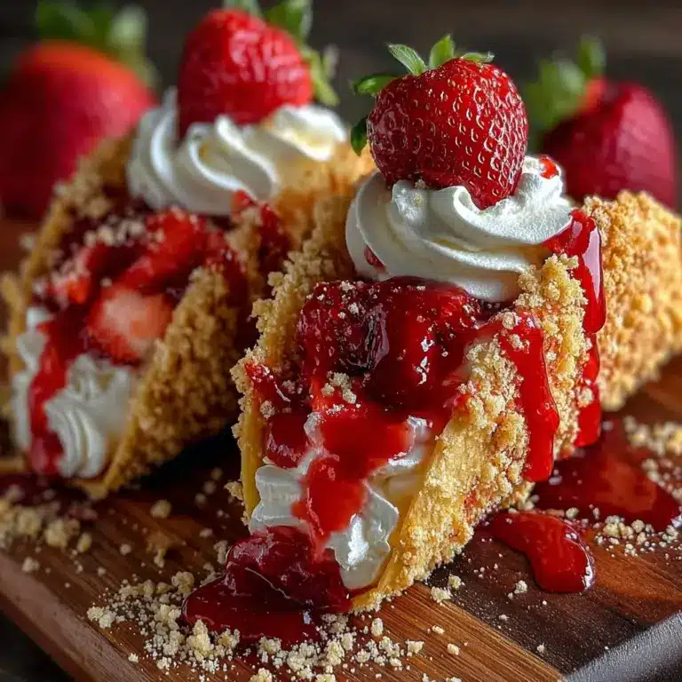 Strawberry Crunch Cheesecake Tacos Recipe