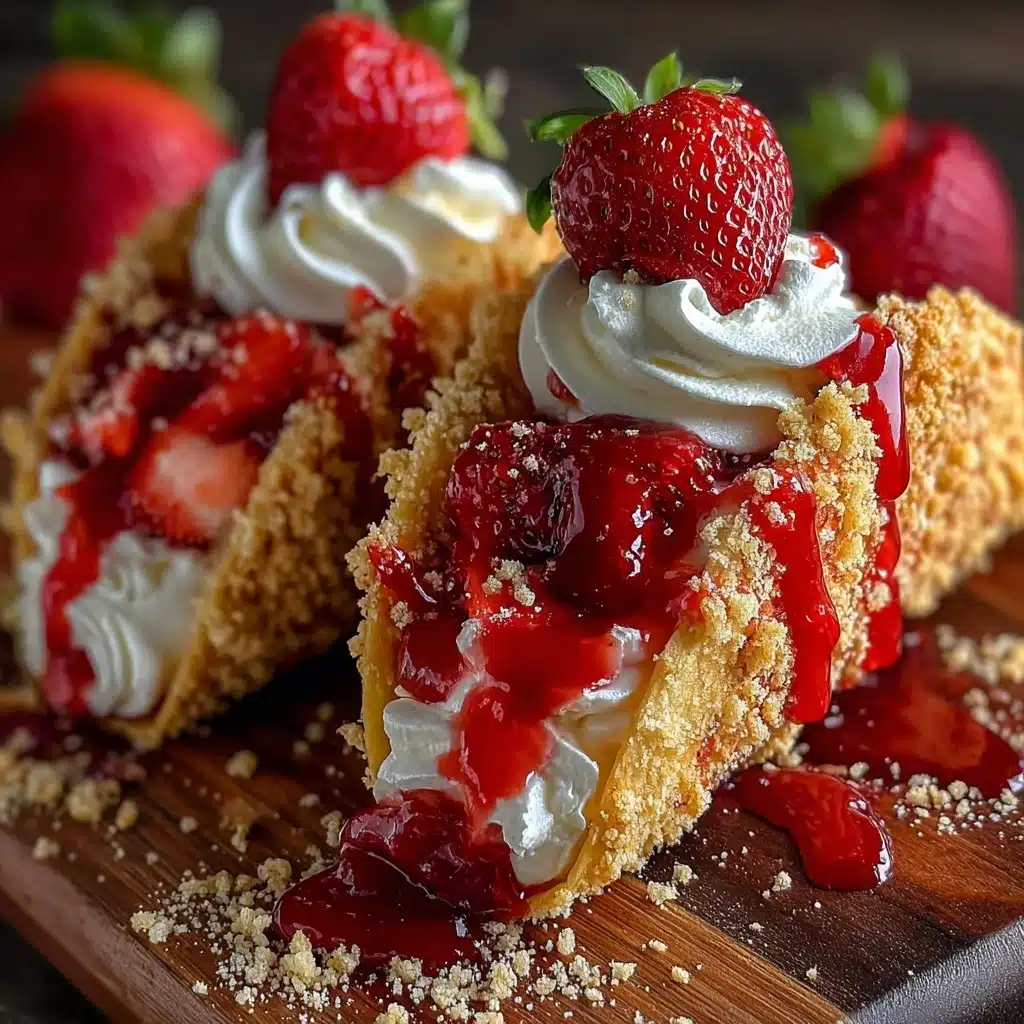 Strawberry Crunch Cheesecake Tacos Recipe - Recipe Image