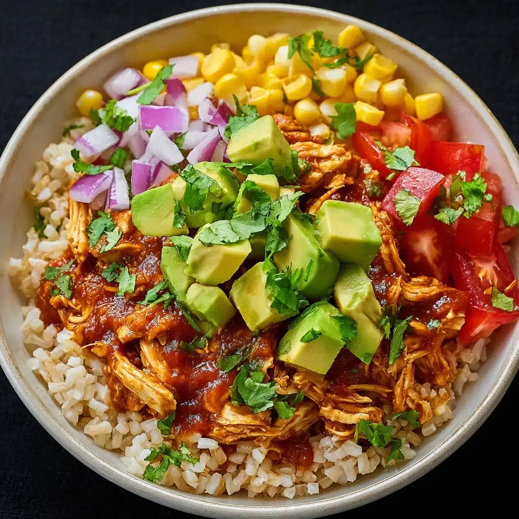 Chicken Enchilada with Cauliflower Rice Bowls Recipe - Recipe Image