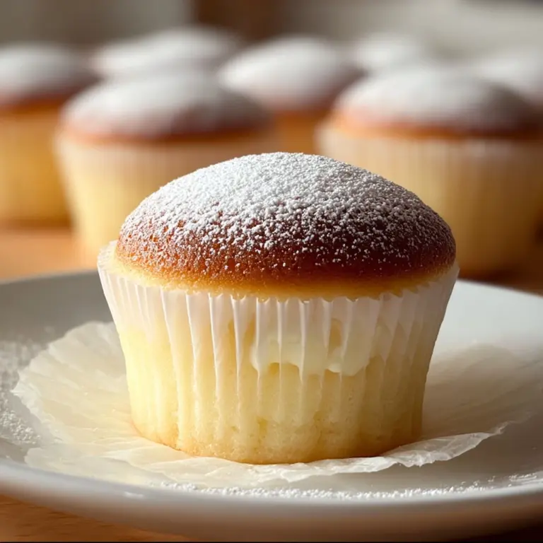 Fluffy Japanese Cotton Cheesecake Cupcakes Recipe