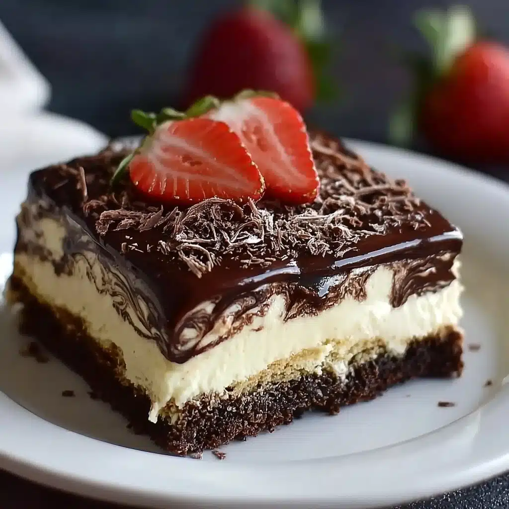NO BAKE CHOCOLATE ECLAIR CAKE Recipe - Recipe Image