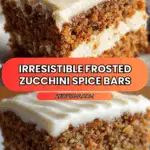 Frosted Zucchini Spice Bars 1 Amazing Secret Recipe