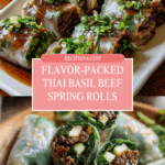 Thai Basil Beef Rolls Recipe