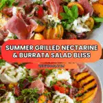 Grilled Nectarine Burrata Prosciutto Salad Recipe