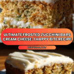 Ultimate Frosted Zucchini Bars Cream Cheese: 1 Happy Bite Recipe