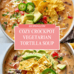 Crockpot Vegetarian Tortilla Soup Recipe