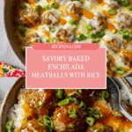 Baked Enchilada Meatballs Recipe