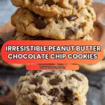 Easy Peanut Butter Chocolate Chip Cookies Recipe