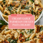 Healthy Garlic Parmesan Chicken Pasta Recipe