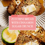 Zucchini Bread with Cinnamon Sugar Topping Recipe