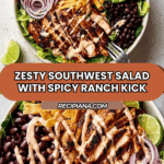 Spicy Southwest Salad (with Spicy Ranch Dressing) Recipe