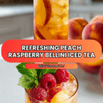 Bellini Peach Raspberry Iced Tea Recipe
