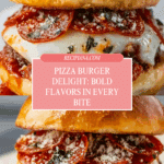 Pizza Burger Sandwich Idea Recipe