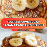 Fluffy Brown Sugar Banana Pancakes Recipe