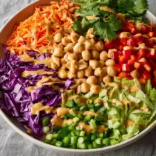 Thai Chickpea Salad with Peanut Dressing Recipe